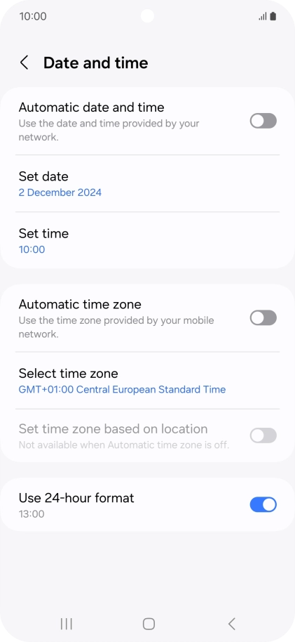 Press the indicator next to Press the indicator next to