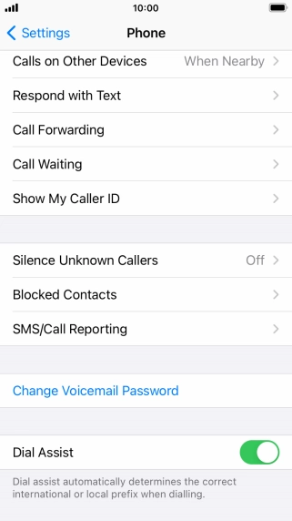 Press Silence Unknown Callers.