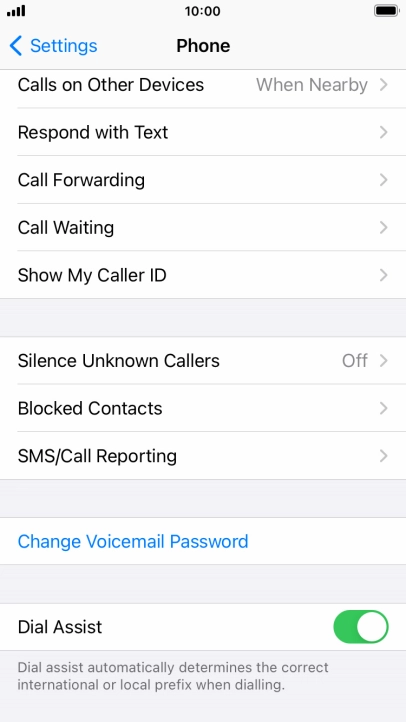 Press Silence Unknown Callers.