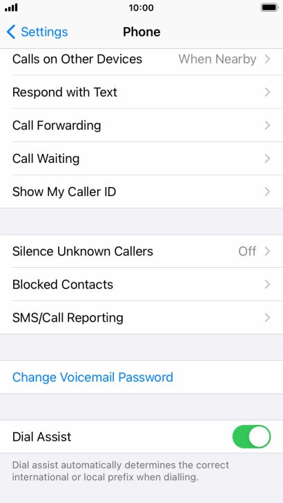 Press Silence Unknown Callers.