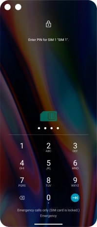 If you're asked to key in your PIN, do so and press the confirm icon.