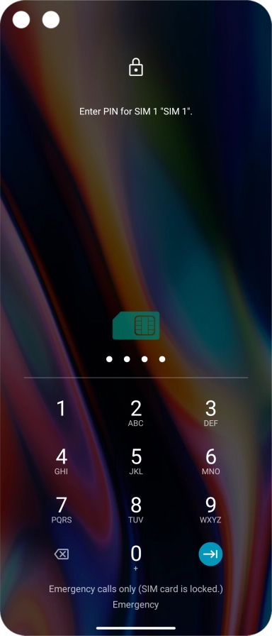 If you're asked to key in your PIN, do so and press the confirm icon.