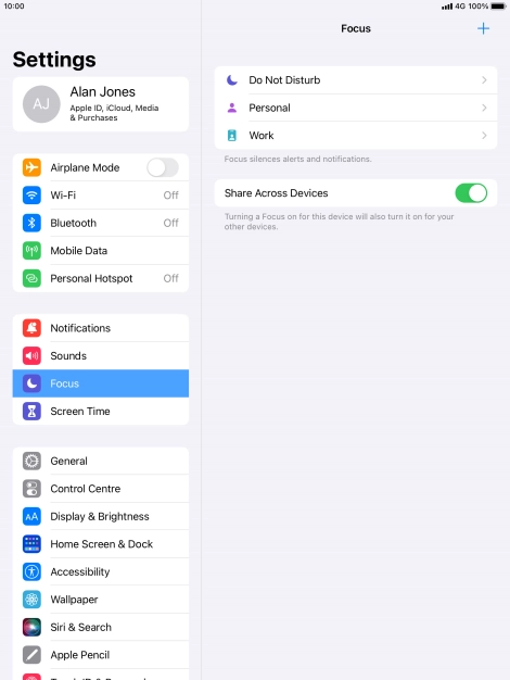 Press Do Not Disturb.