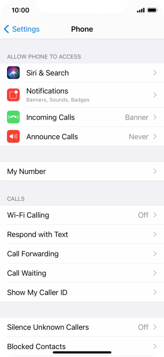 Press Wi-Fi Calling.