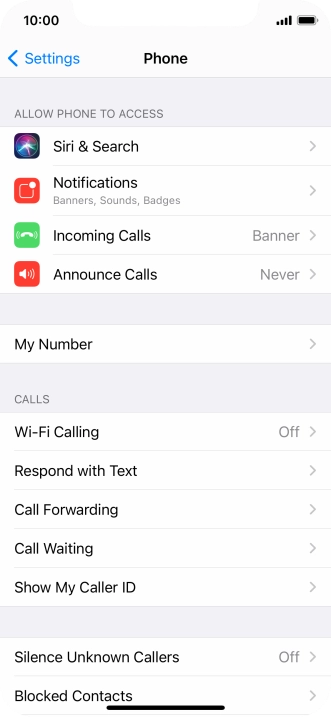 Press Silence Unknown Callers.