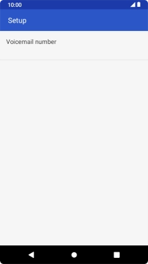 Press Voicemail number.