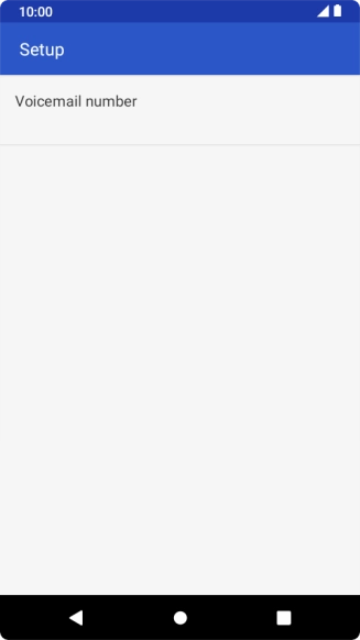 Press Voicemail number.