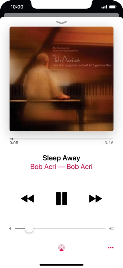 Press arrow right to go to the next audio file.