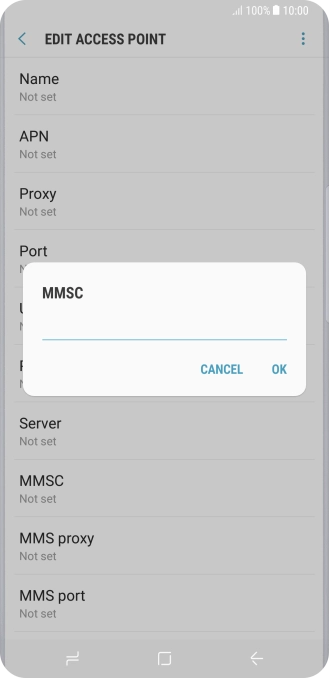 Key in http://pxt.vodafone.net.au/pxtsend and press OK.