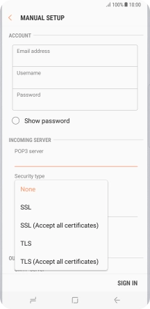 Press None to turn off the function.