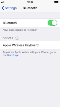 Press the required Bluetooth device and follow the instructions on the screen to pair the device with your phone.