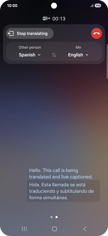 Follow the instructions on the screen to select the required language settings and use the function.
