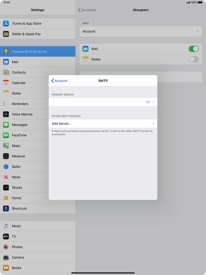Press the field below 
