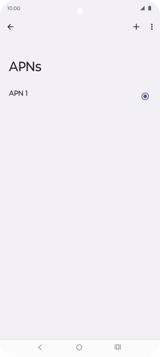 Press the new data connection icon.