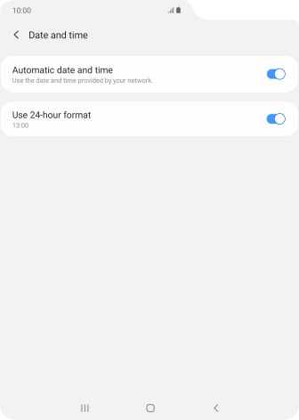 Press the Home key to return to the home screen.