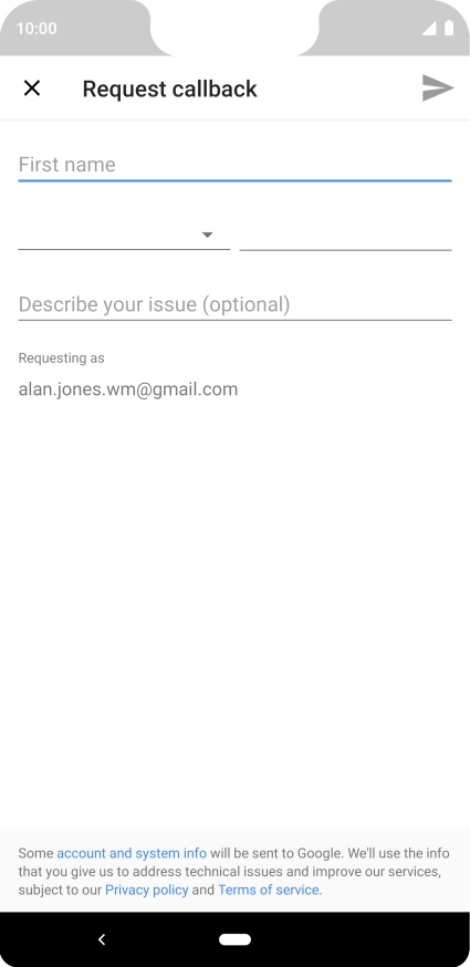 Follow the instructions on the screen to request a call. You will then get a call from the Google support team. Follow the verbal instructions to get support for your phone.