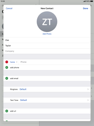 Press Phone and key in the required phone number.