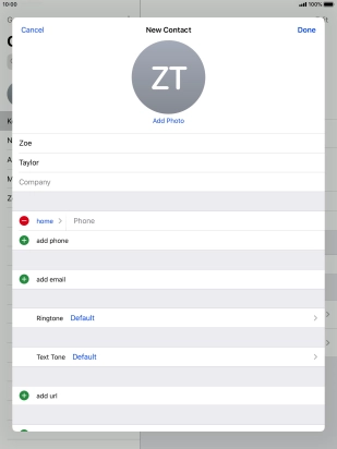 Press Phone and key in the required phone number.
