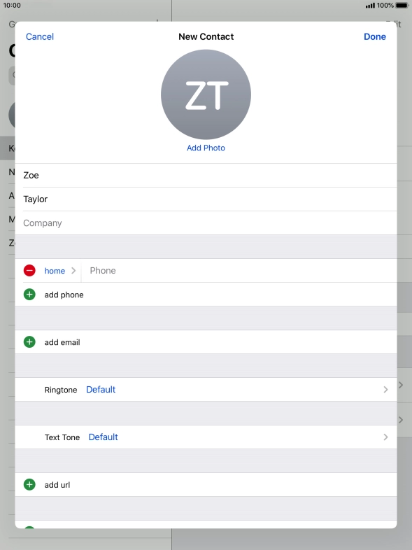 Press Phone and key in the required phone number.