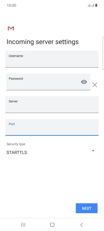 Press the drop down list below 