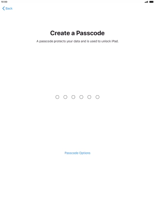 Press Passcode Options. Press Passcode Options.