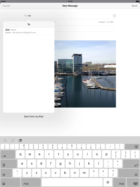 Press the required contact. Press the required contact.