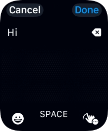 Press the input icon.