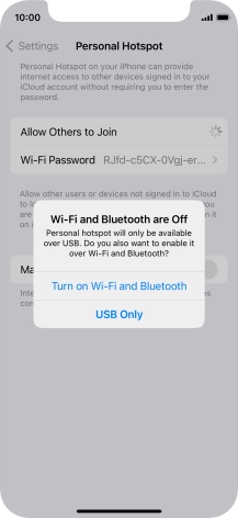 If Wi-Fi is turned off, press Turn on Wi-Fi and Bluetooth.