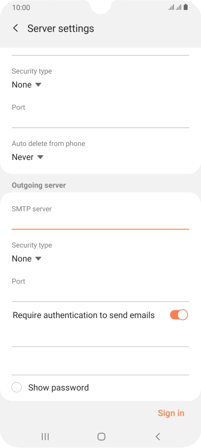 Press the drop down list below 