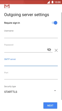 Press the field below 