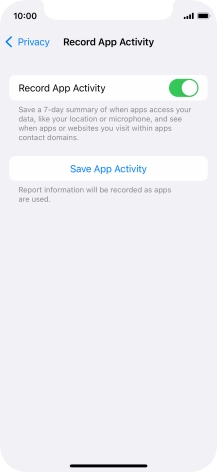 Press Save App Activity.