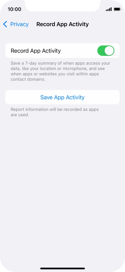 Press Save App Activity.