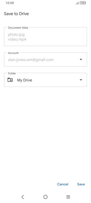 Press the field below 