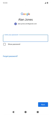 Press the field below 