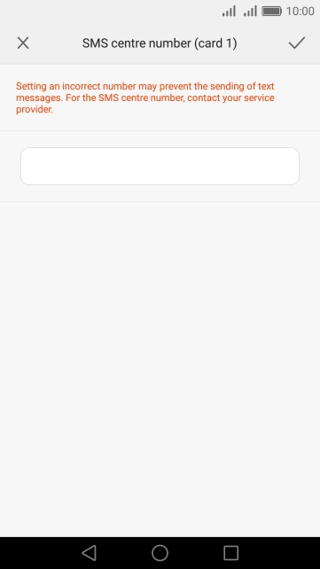 Key in +61415011501 and press the confirm icon.