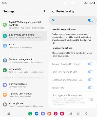 Press the Home key to return to the home screen.