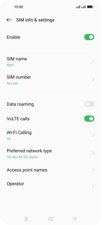 Press Wi-Fi Calling.