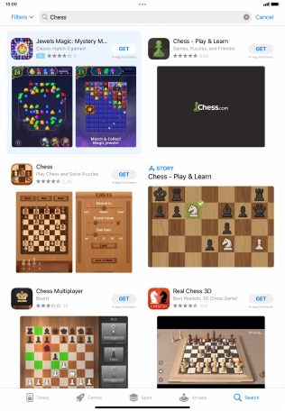 Press the required app.