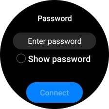 Press Enter password.