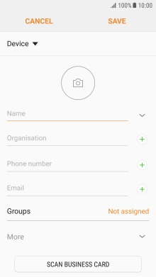 Press Name and key in the required name.