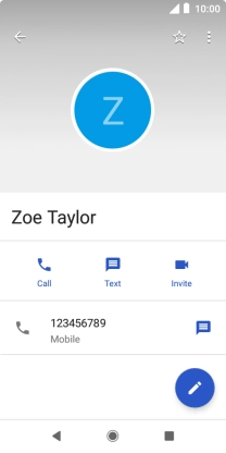 Press the Home key to return to the home screen.