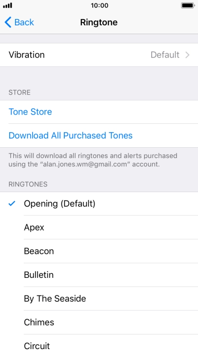 Press the required ring tones to hear them.