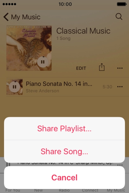 Press Share Song....