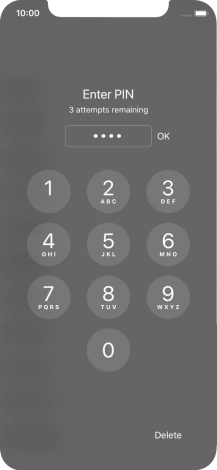 Key in your PIN and press OK.