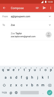 Press the required contact.