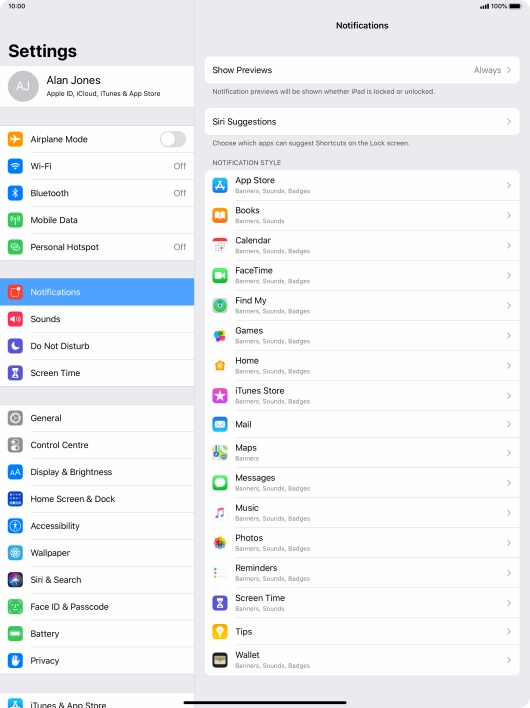 Press Show Previews.