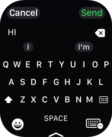 Press the input icon.