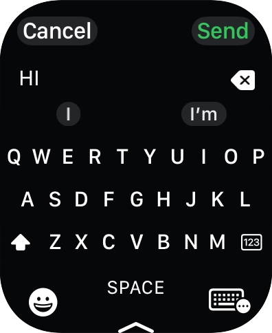 Press the input icon.