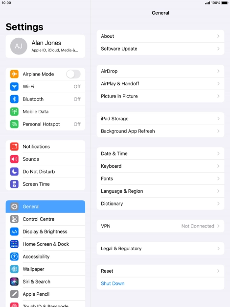 Press Wi-Fi. Press Wi-Fi.