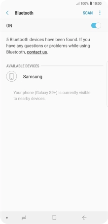 Press the required Bluetooth device and follow the instructions on the screen to pair the device with your phone. Press the required Bluetooth device and follow the instructions on the screen to pair the device with your phone.